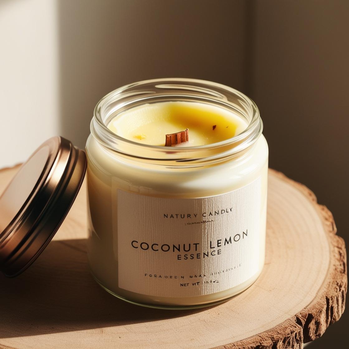 Esencia Coco & Limón, Uso cosmetico y Velas