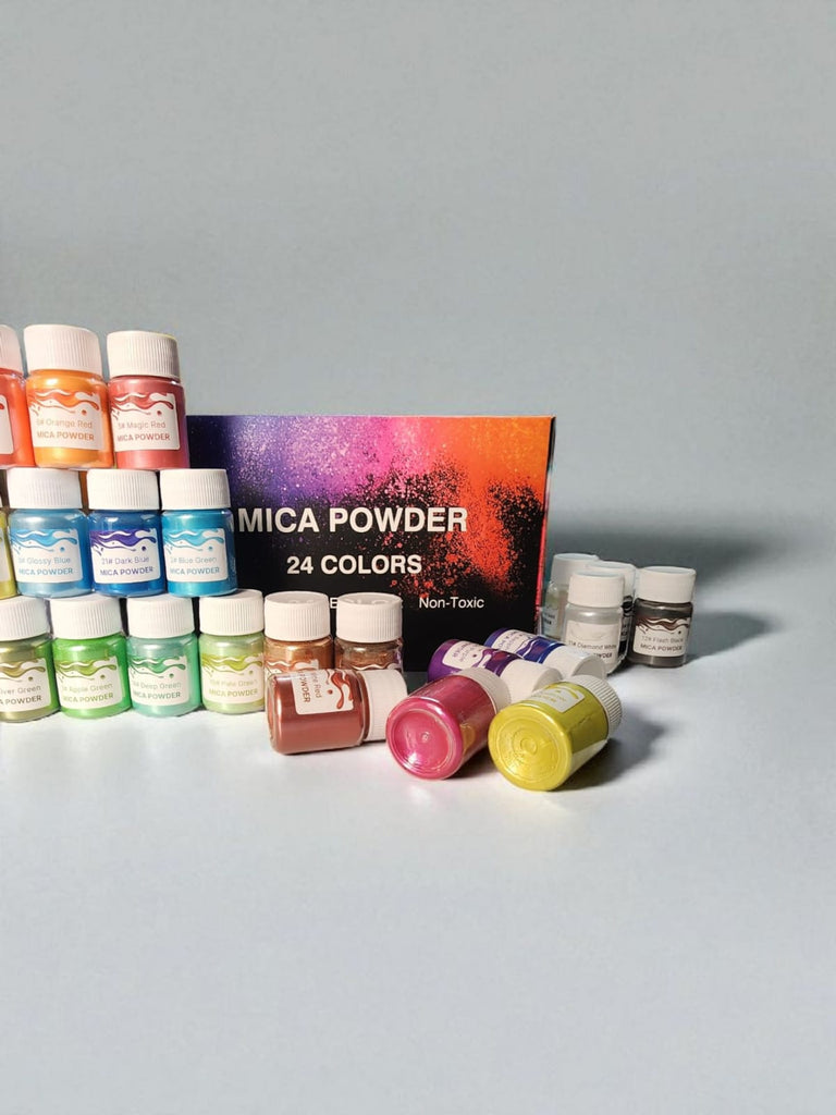 Pack Polvo Mica Perlado 24 piezas