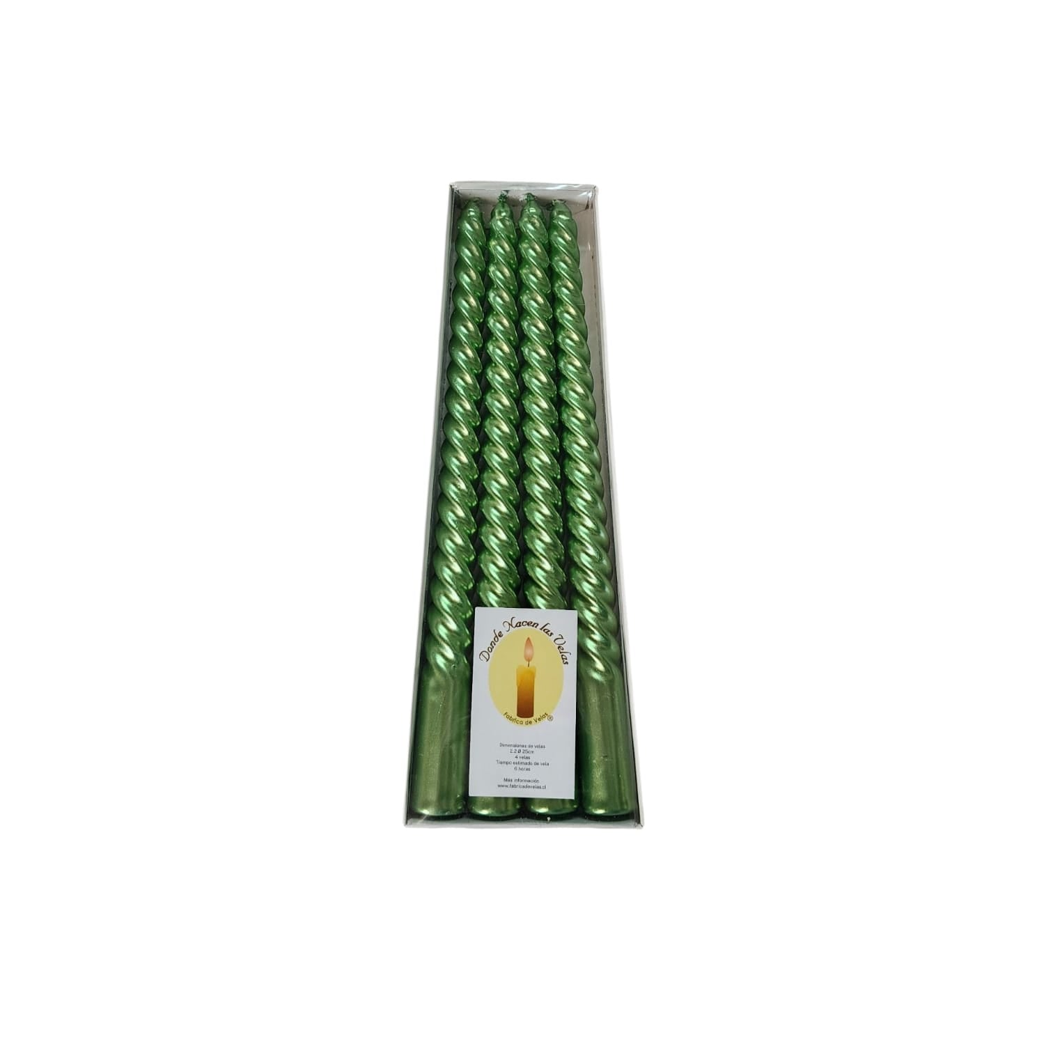 Vela Espiral Verde