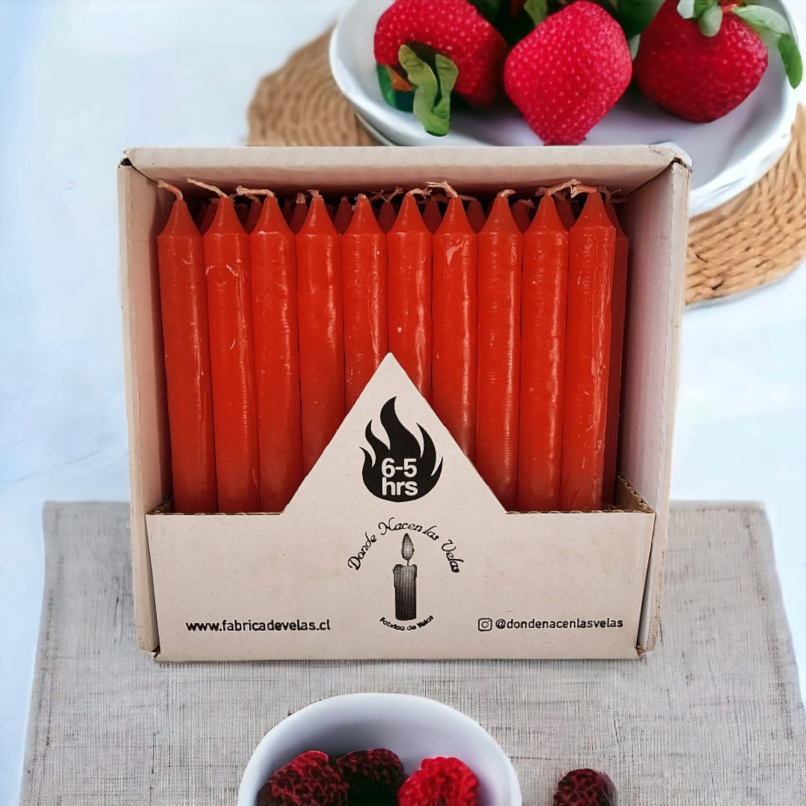 Vela Pack de 50 Rojo