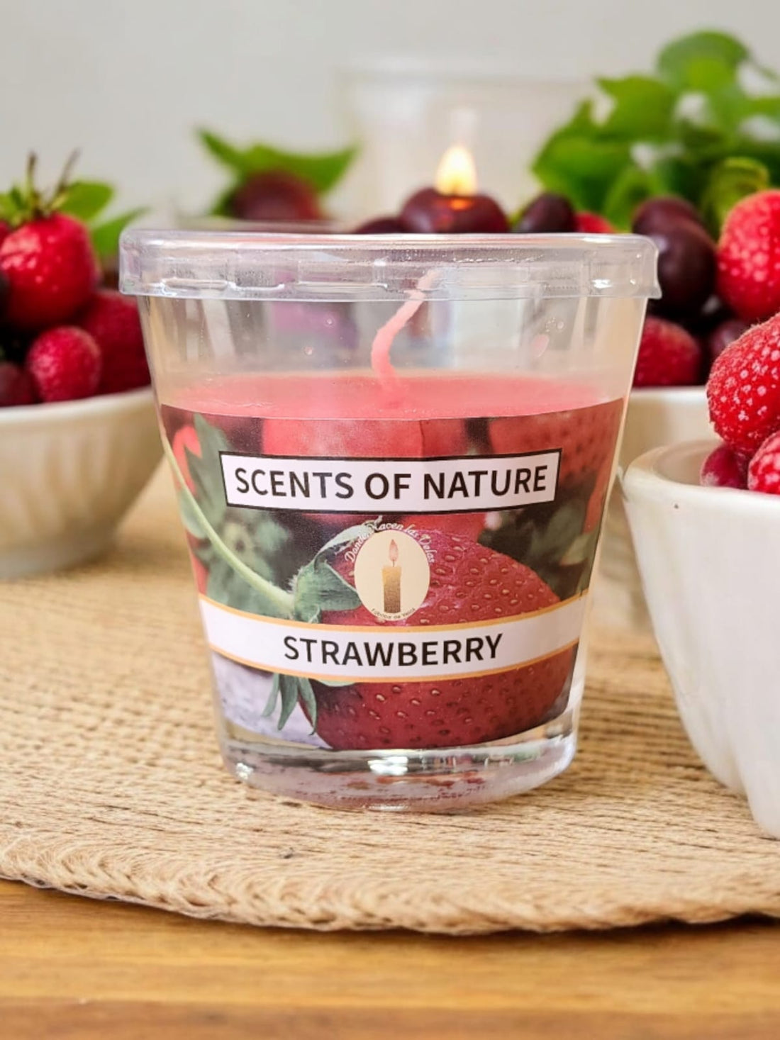 Vela Aromatica Vaso, Frutilla
