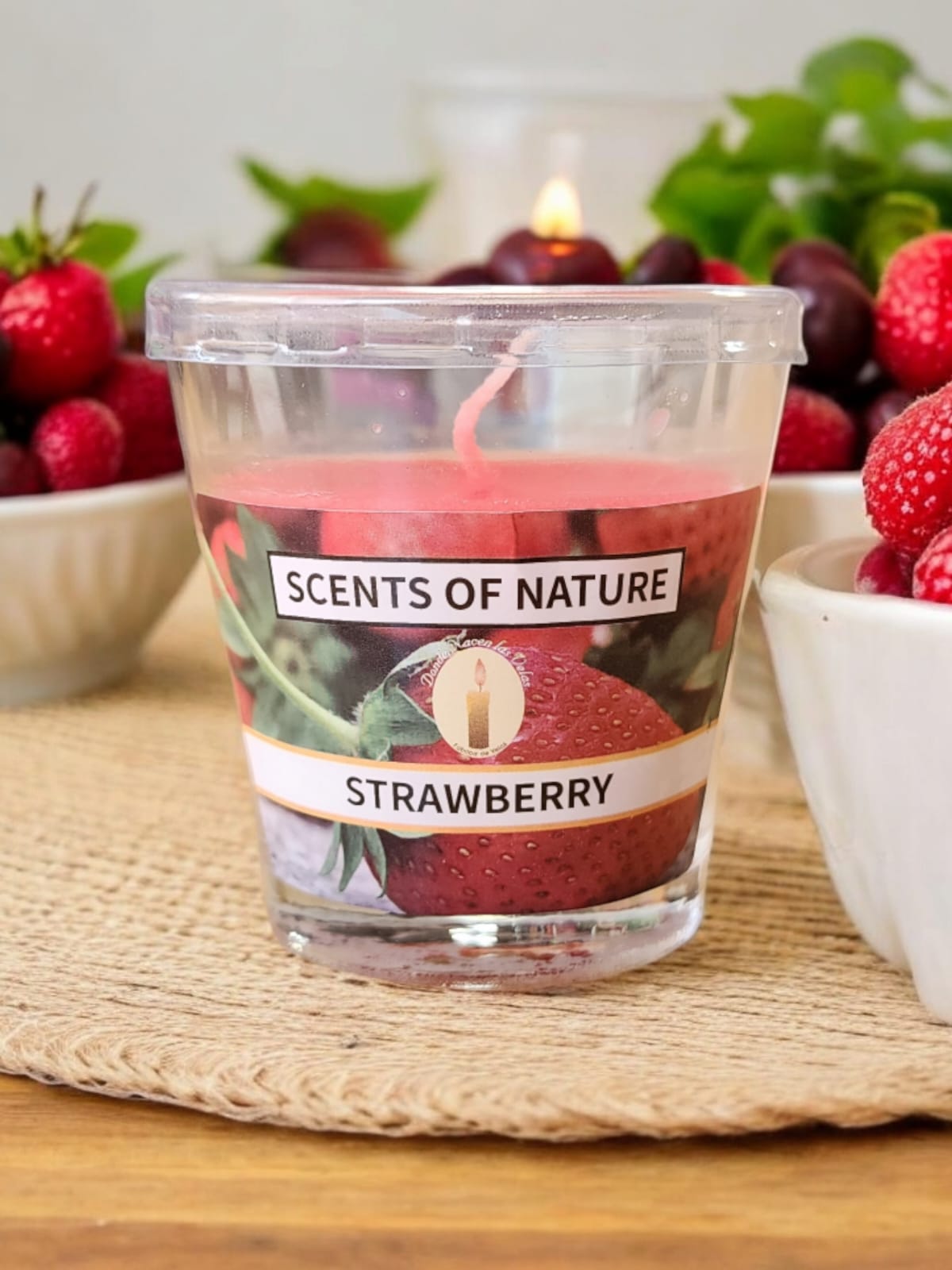 Vela Aromatica Vaso, Frutilla