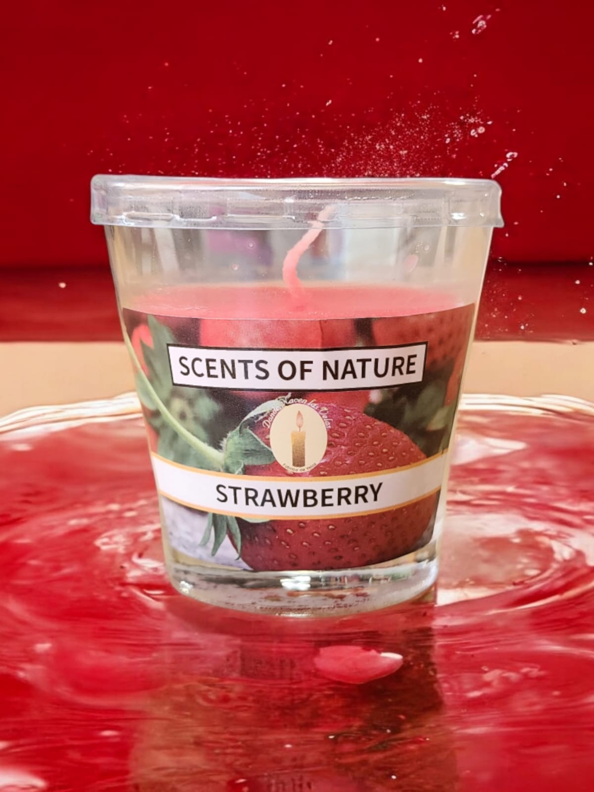 Vela Aromatica Vaso, Frutilla