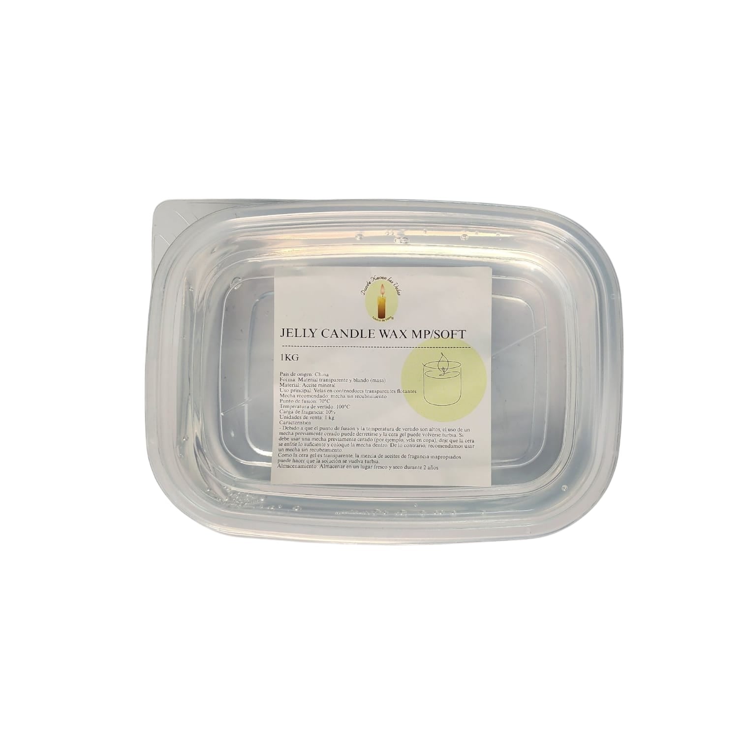 Cera de Gel Transparente 1 Kilo
