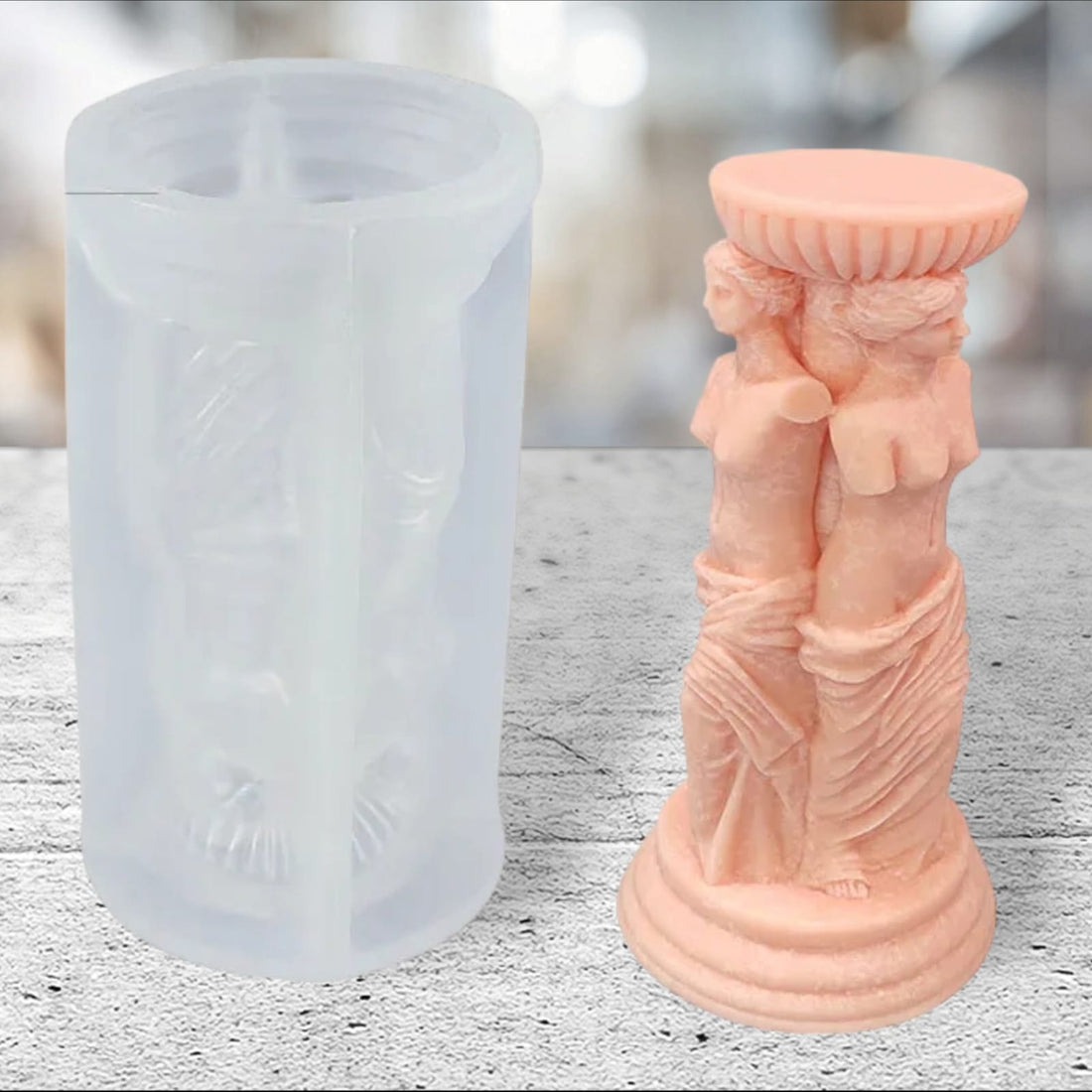 Molde Silicona Escultura Mujeres (J16)