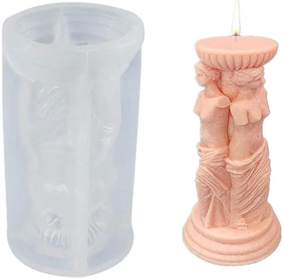 Molde Silicona Escultura Mujeres (J16)