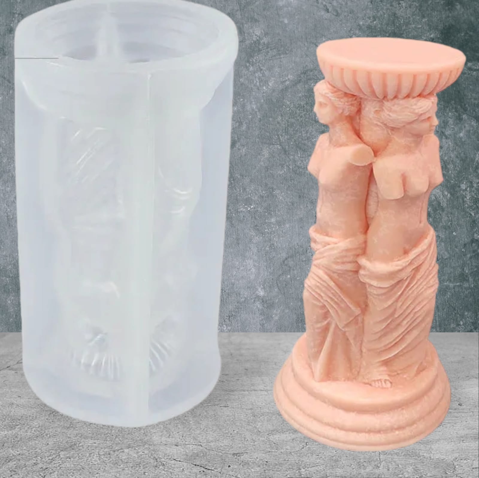 Molde Silicona Escultura Mujeres (J16)