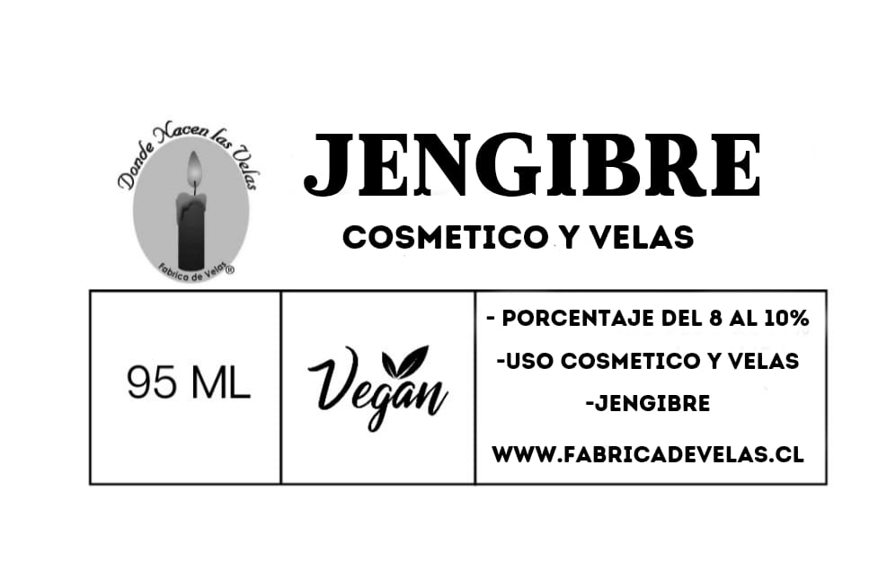 Esencia Jengibre, Uso cosmetico y Velas