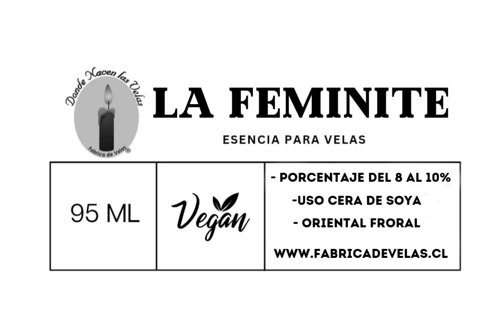 Esencia La Feminite,  para Cera de Soya.