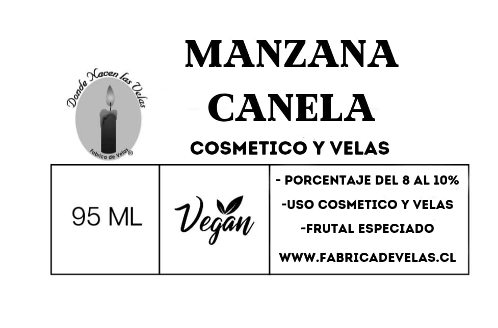 Esencia Manzana Canela, Uso cosmetico y Velas