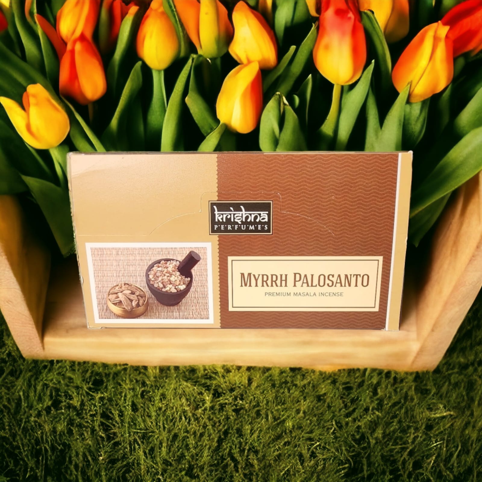 Incienso Mirra Palo Santo (Krishna Perfumes)