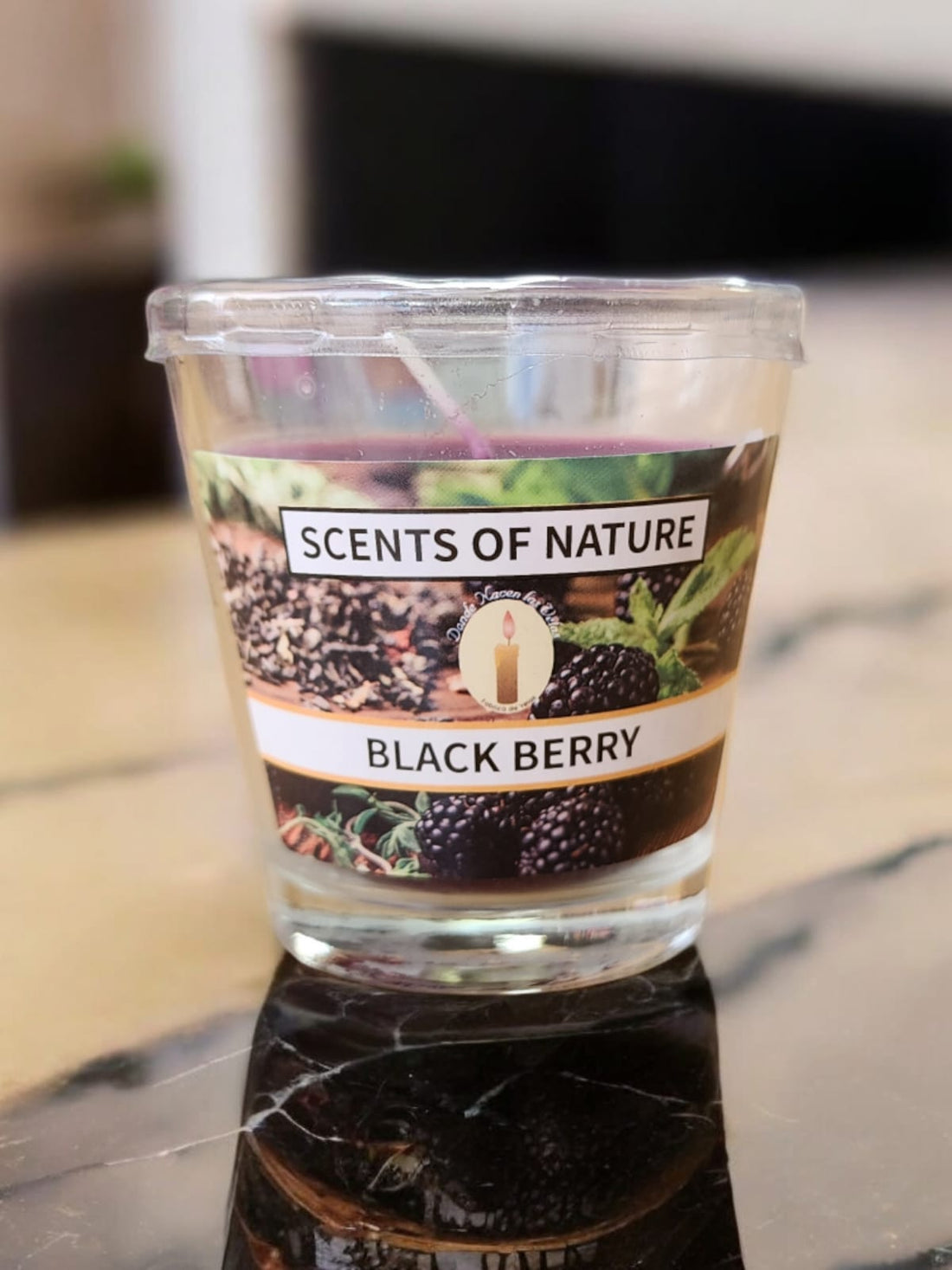 Vela Aromatica Vaso, Black Berry