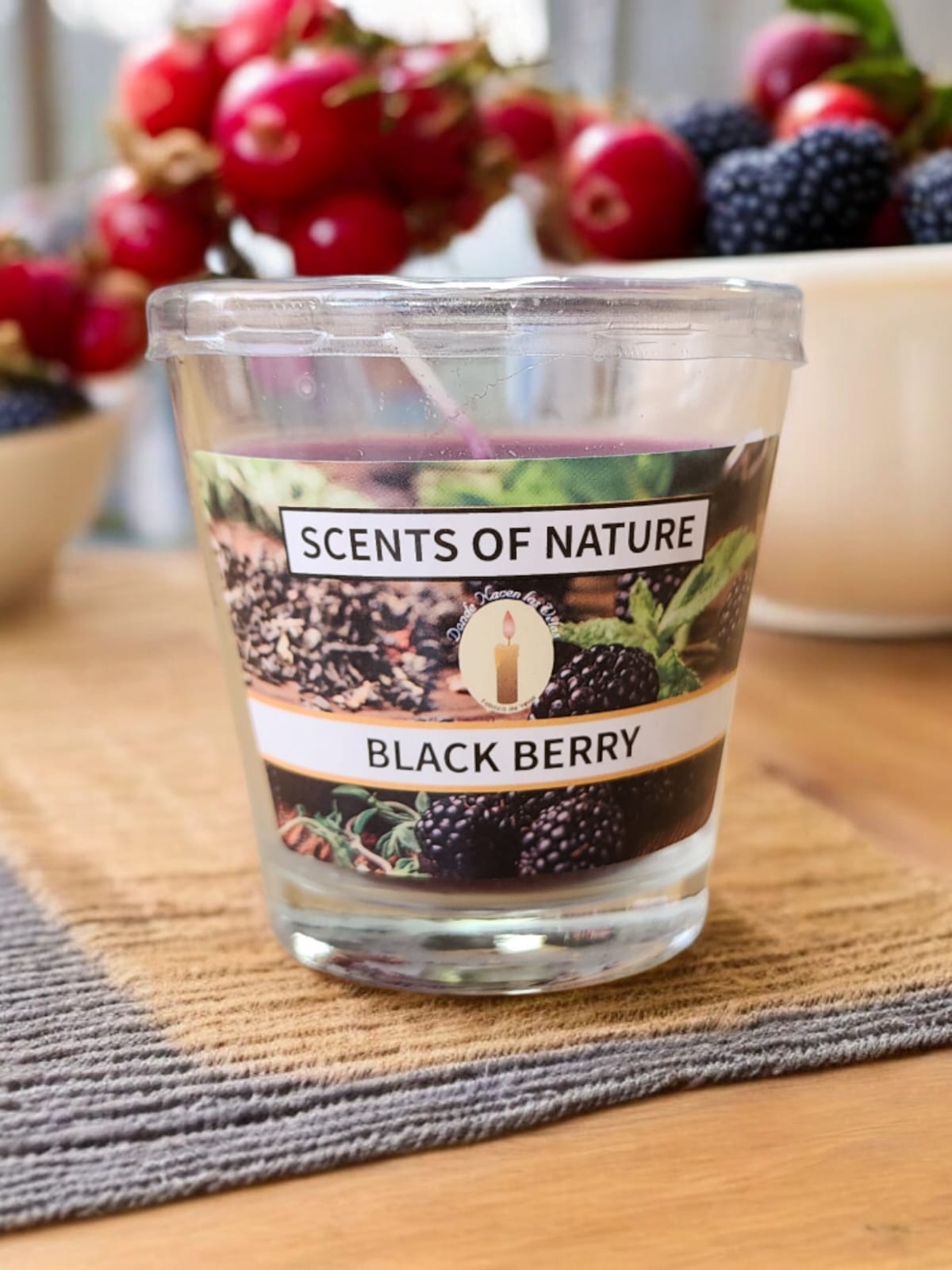 Vela Aromatica Vaso, Black Berry