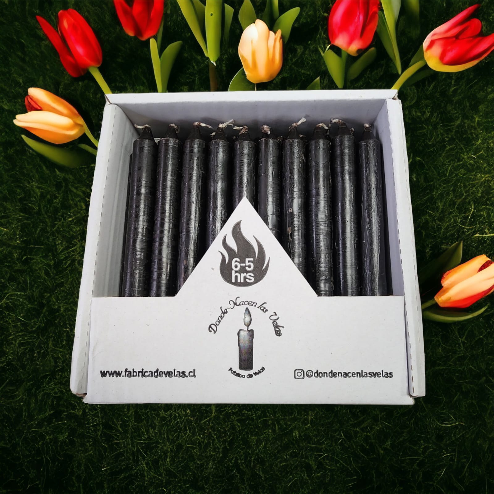 Vela Pack de 50 Negro
