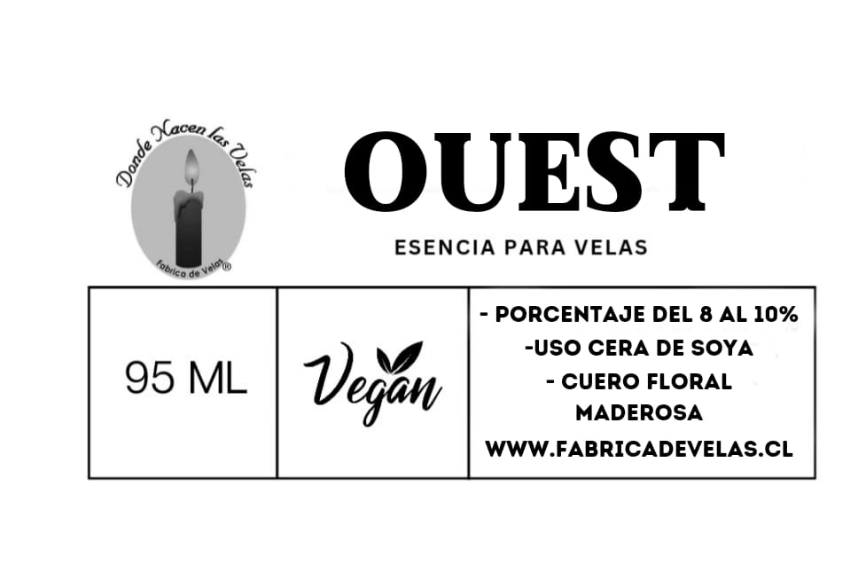 Esencia Ouest,  para Cera de Soya.