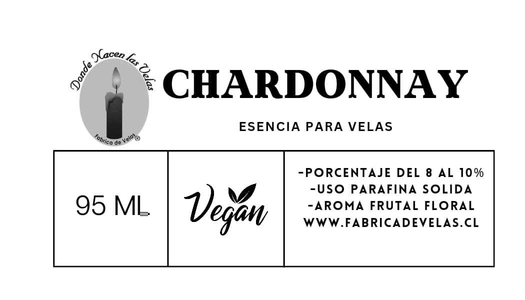 Esencia Chardoney Vela de Parafina.