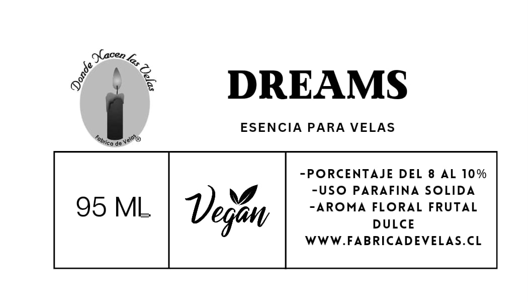 Esencia Dreams Vela de Parafina.