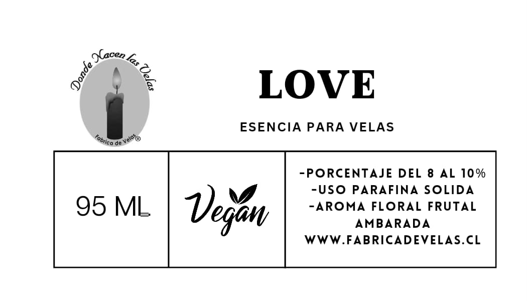 Esencia Love, Vela de Parafina.
