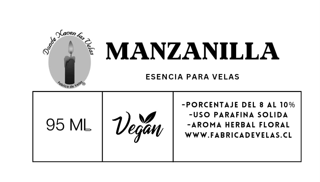 Esencia Manzanilla, para Parafina Solida.