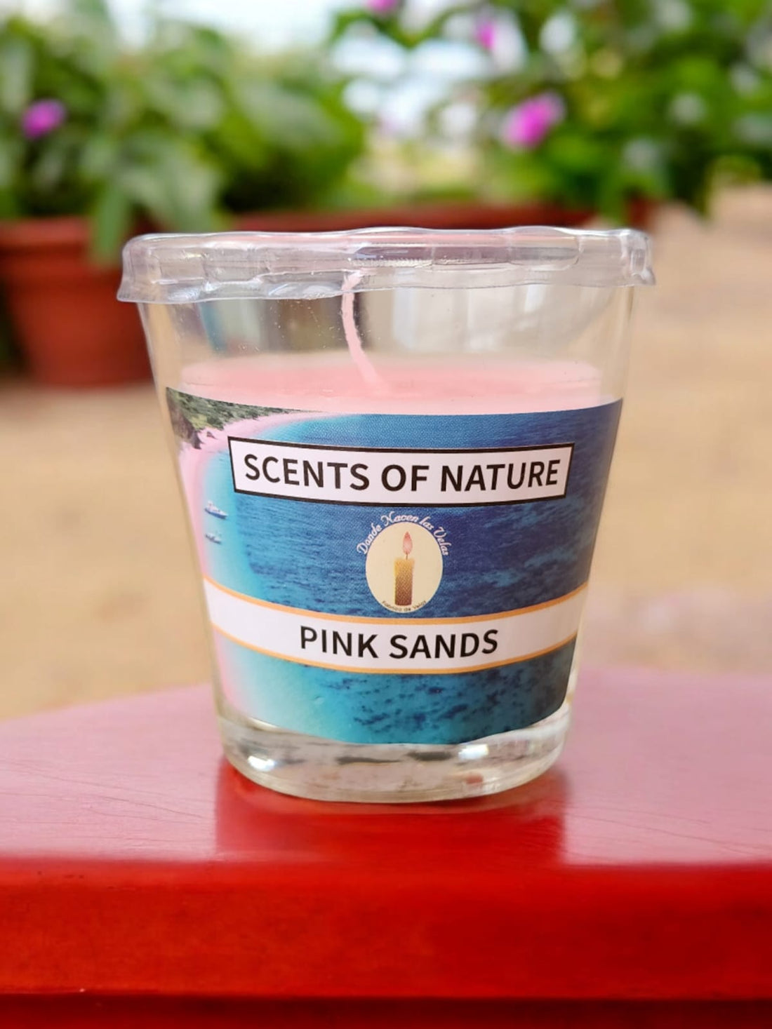 Vela Aromatica Vaso, Pink Sands