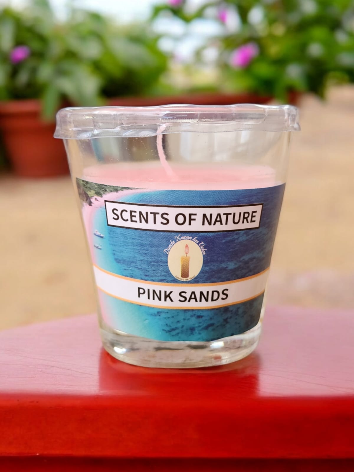 Vela Aromatica Vaso, Pink Sands