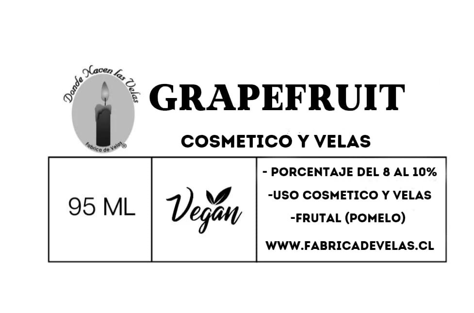 Esencia Grapefruit, Uso cosmetico y Velas