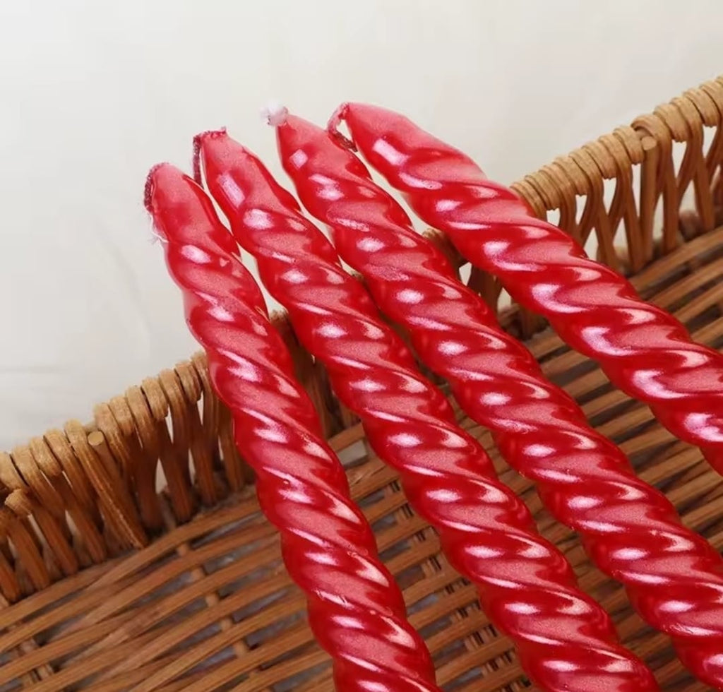 Vela Espiral Rojo