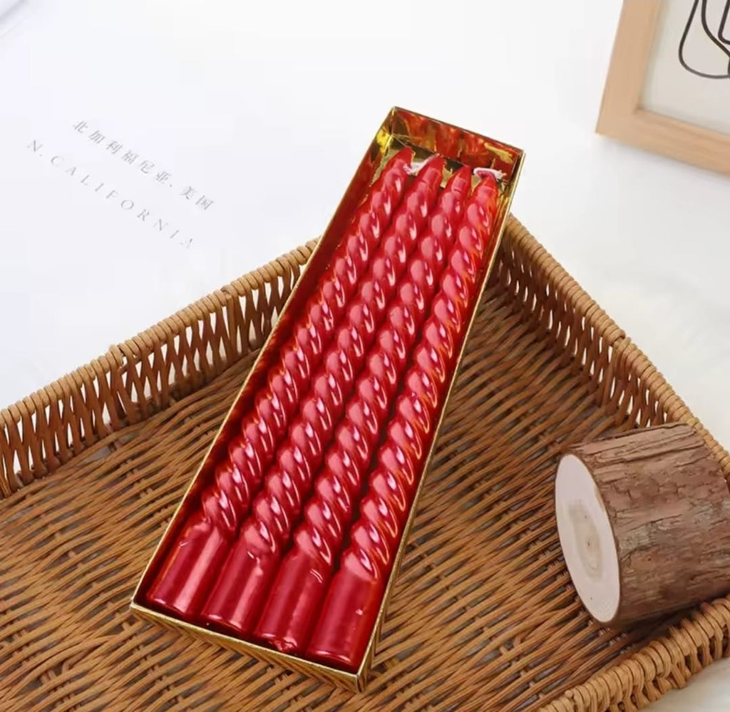 Vela Espiral Rojo