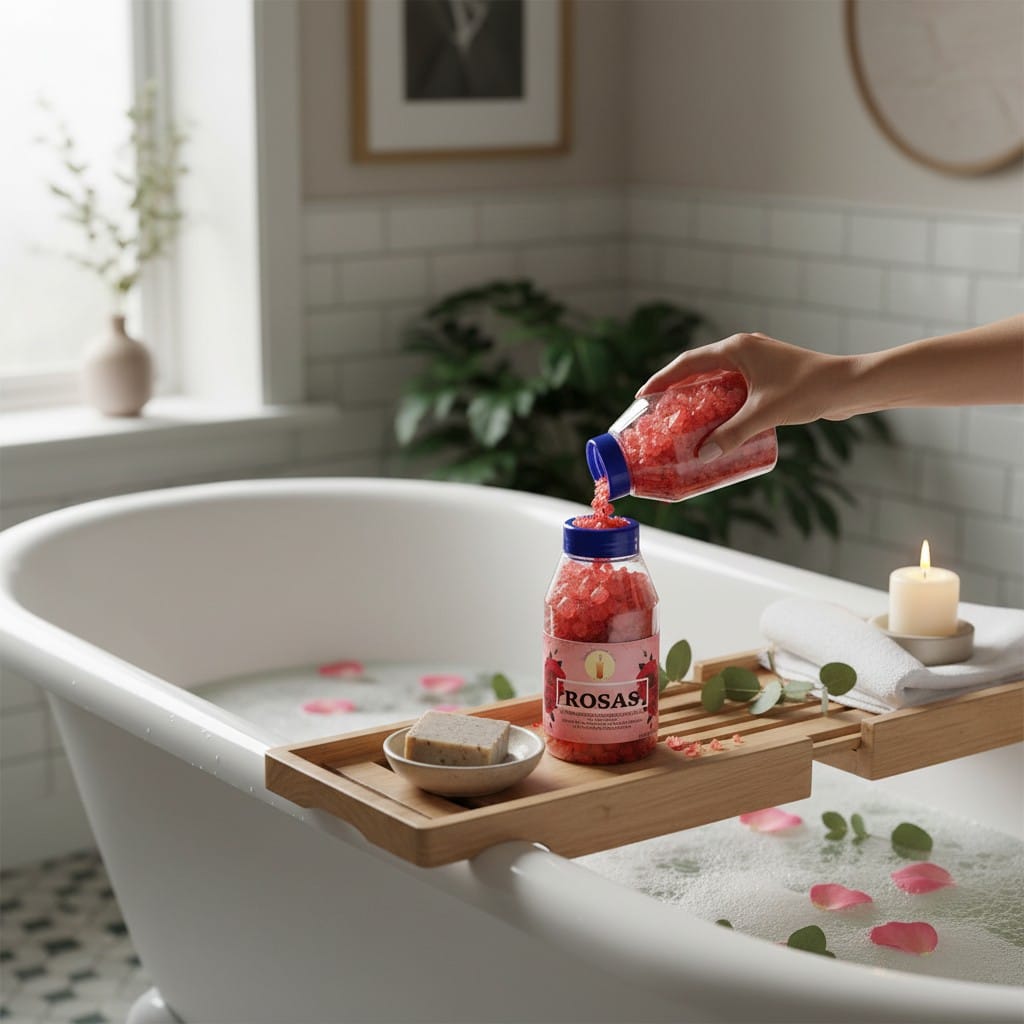 Sal de Baño Rosa