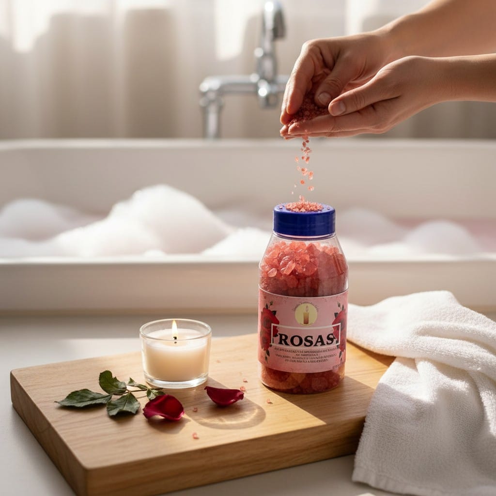 Sal de Baño Rosa