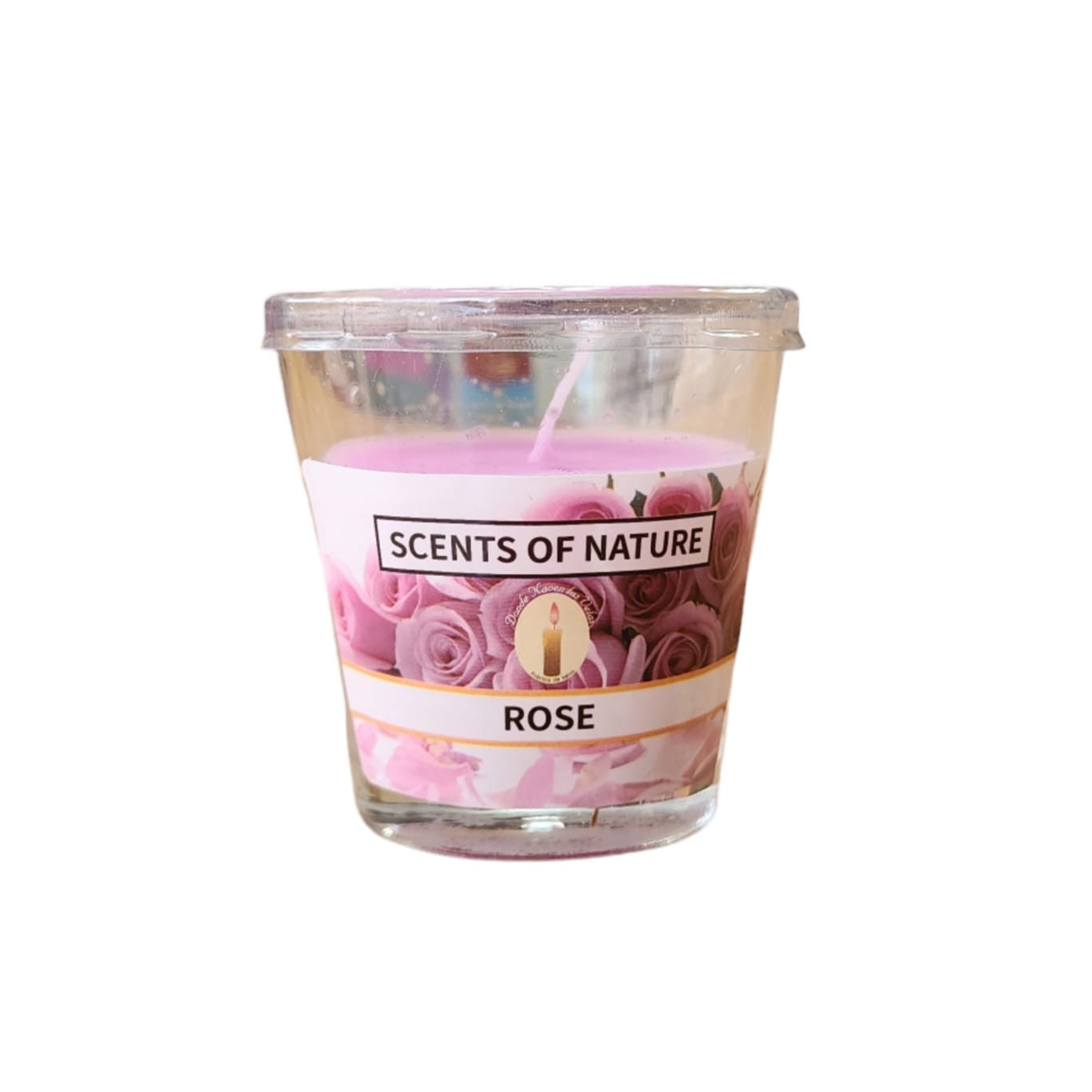 Vela Aromatica Vaso, Rosa