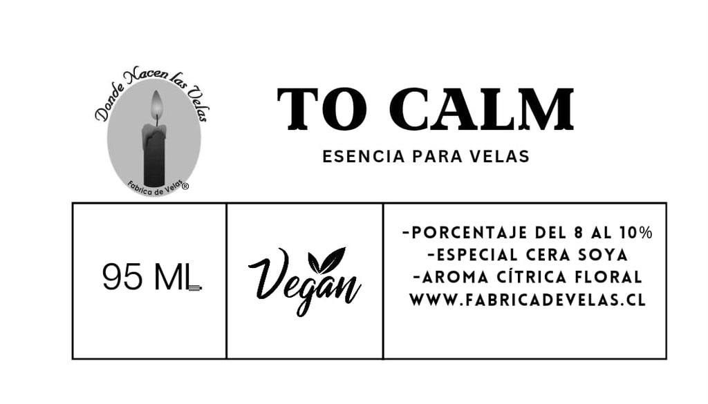 Esencia To Calm, Para Cera de Soya.