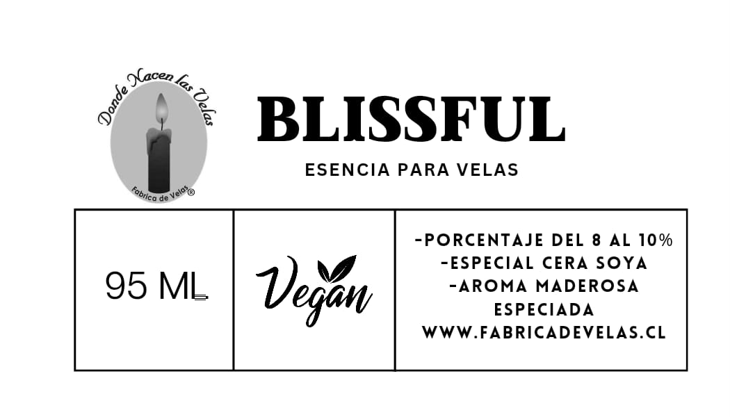 Esencia Blissful, Para Cera de Soya.