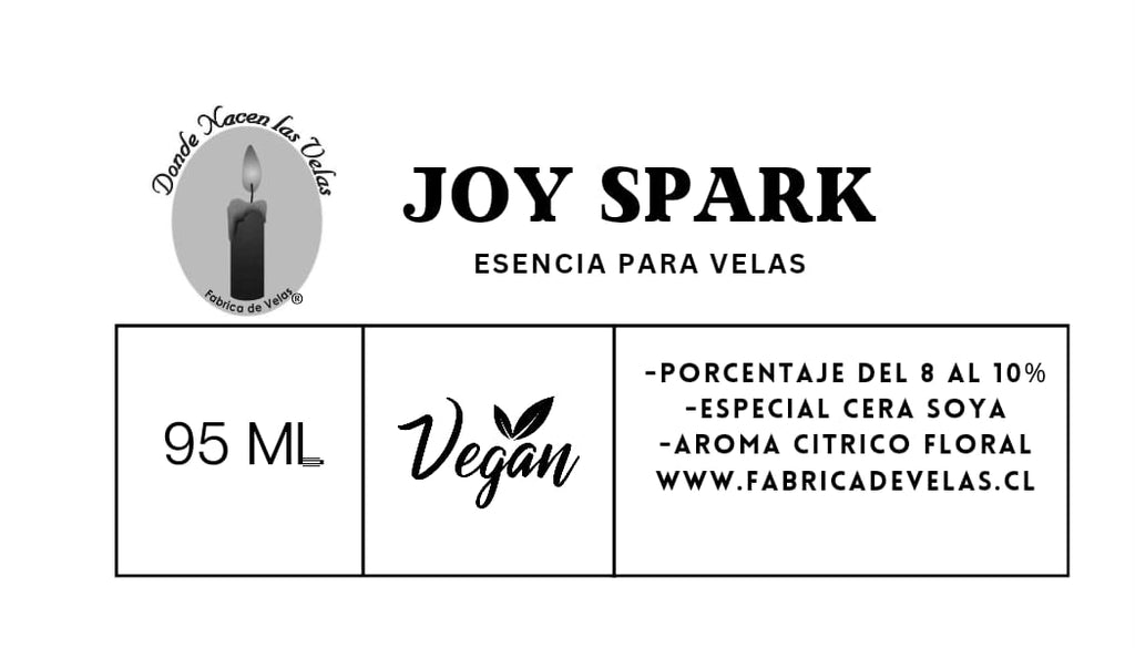 Esencia Joy Spark, Para Cera de Soya.