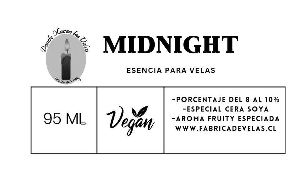 Esencia Midnight, Para Cera de Soya.