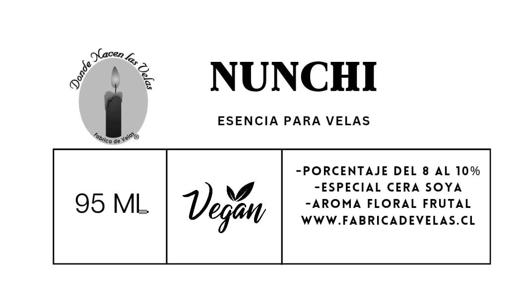 Esencia Nunchi,  para Cera de Soya.