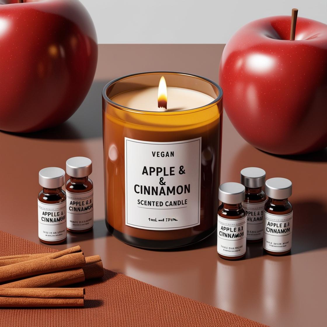Esencia Manzana Canela, Uso cosmetico y Velas