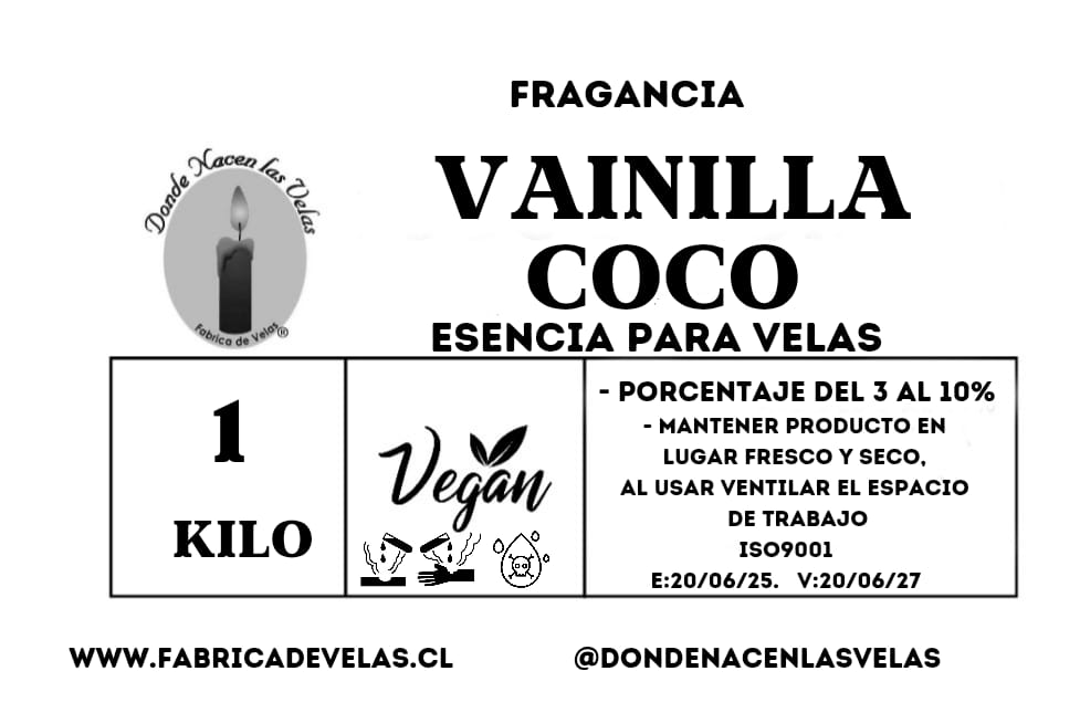 Esencia de 1k, Vainilla & Coco