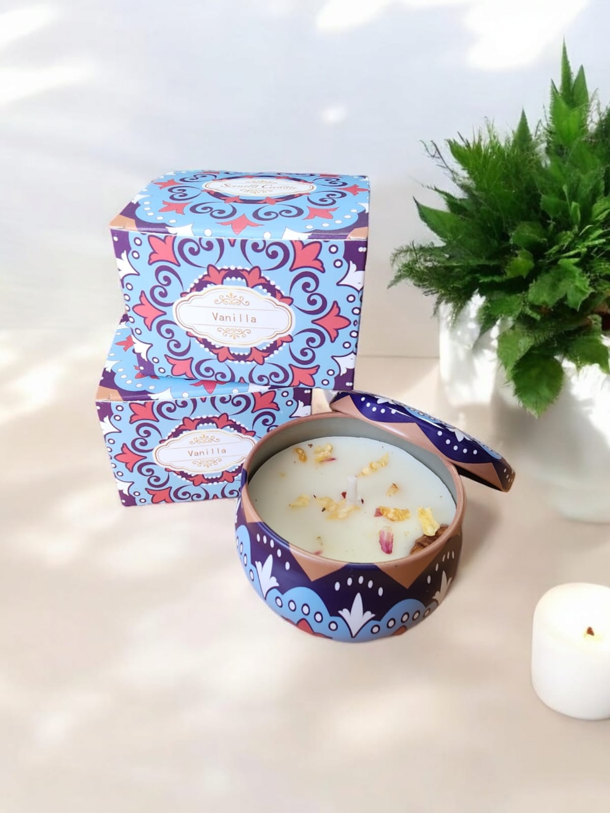 Vela Aromatica Vainilla, Caja individual