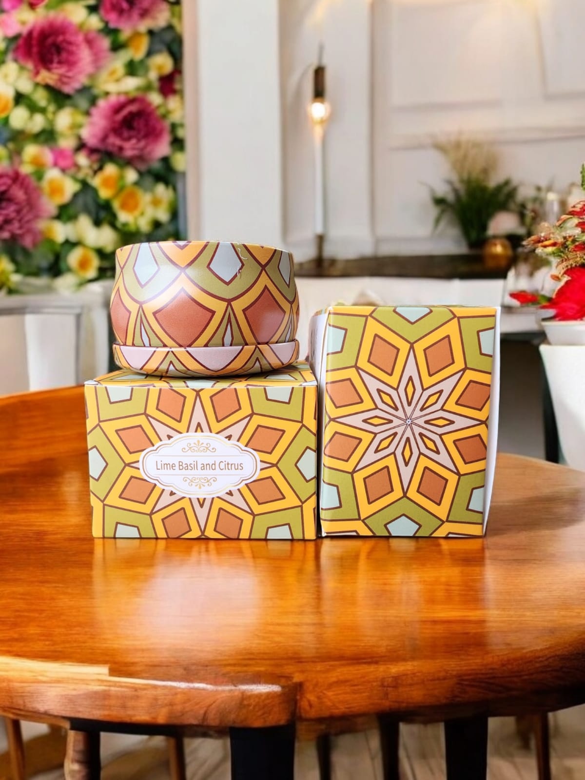 Vela Aromatica Lime Basil and Citrus, Caja individual