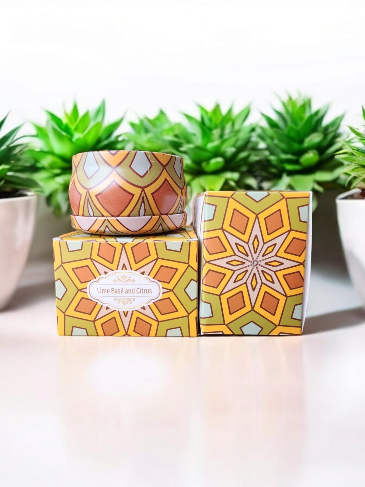 Vela Aromatica Lime Basil and Citrus, Caja individual