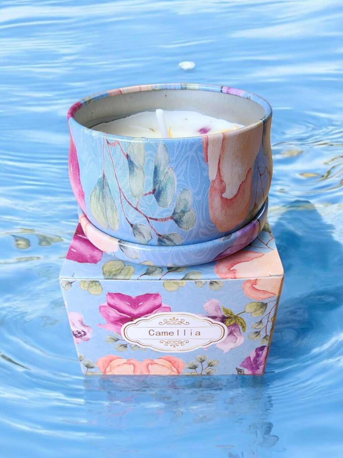 Vela Aromatica Camelia, Caja individual