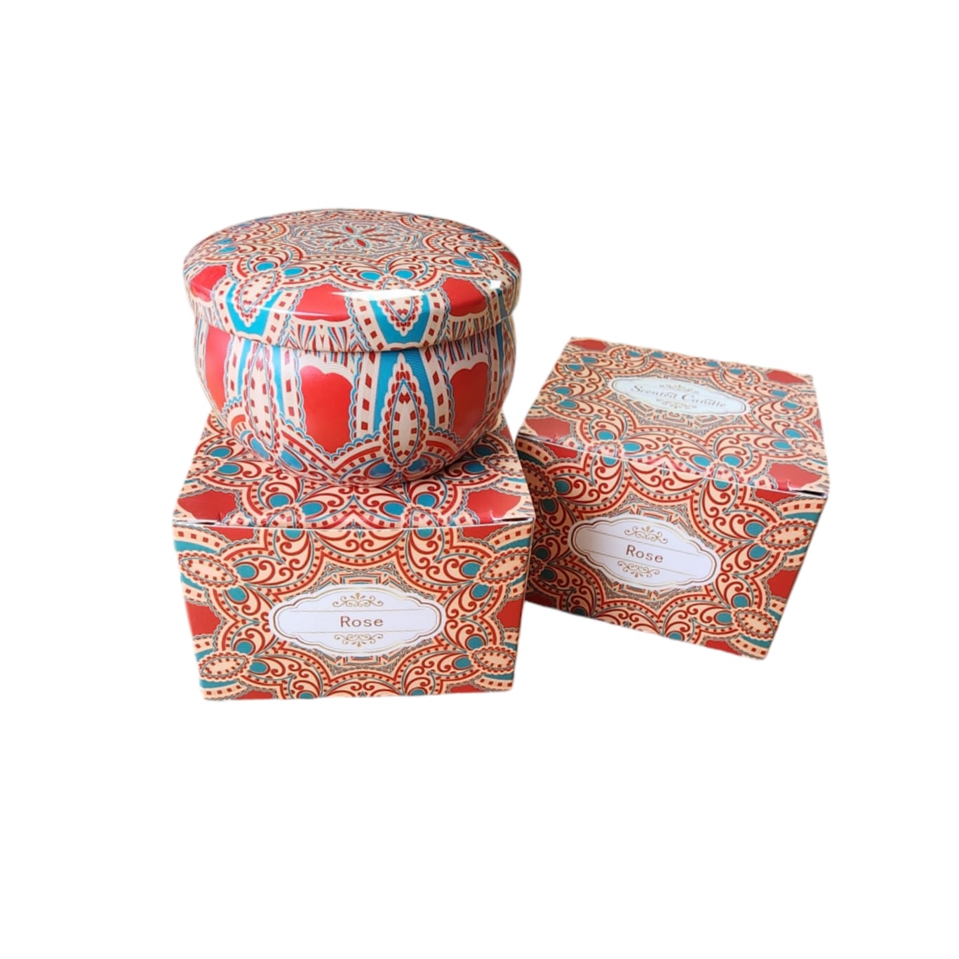 Vela Aromatica Rosa, Caja individual