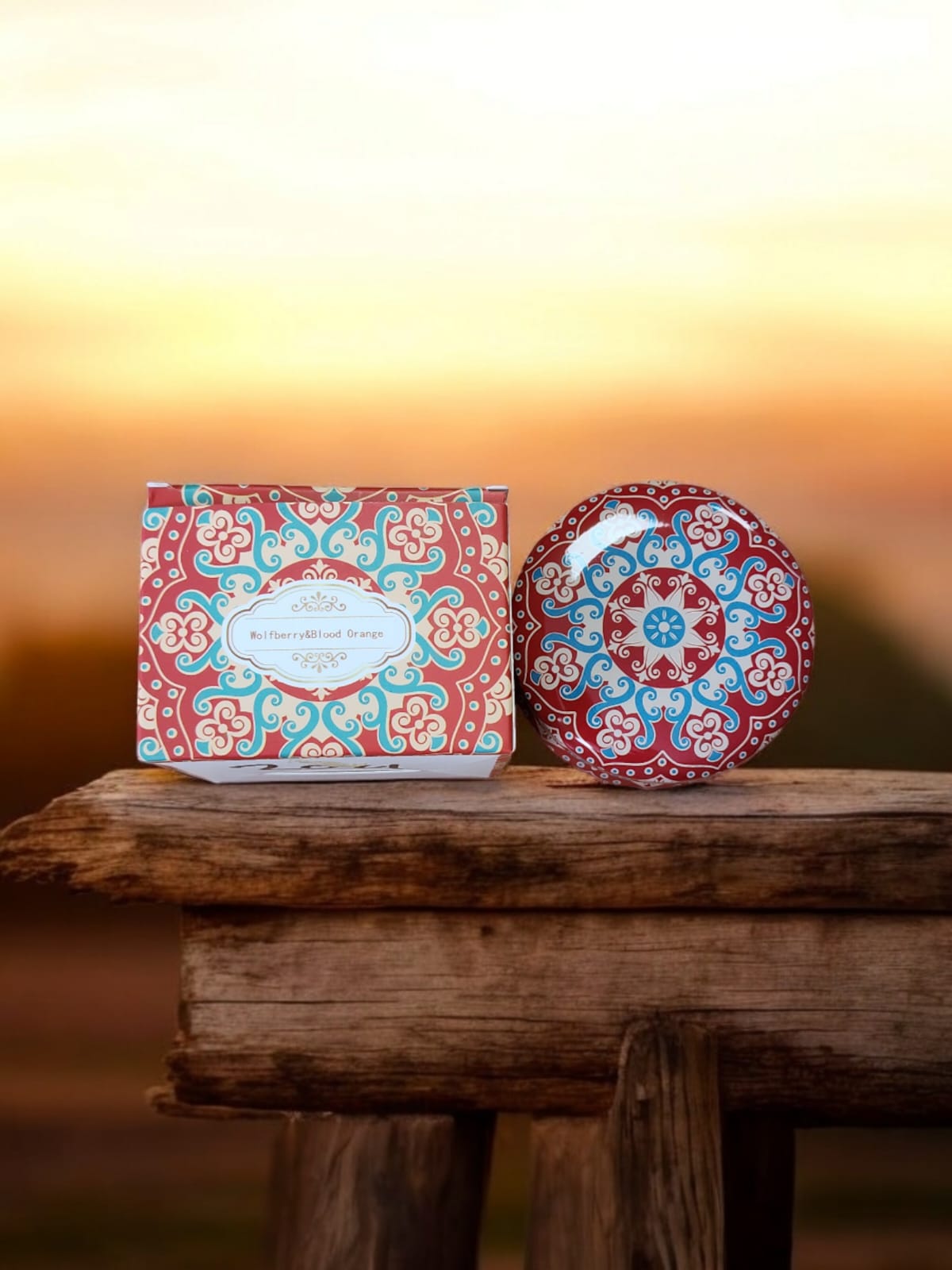 Vela Aromatica Wolfberry & Blood Orange, Caja individual