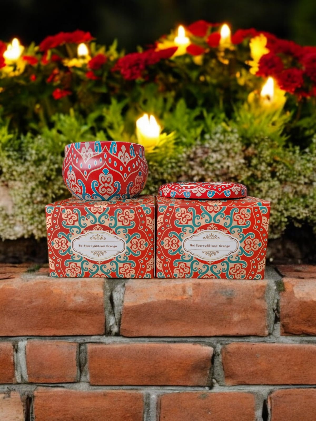 Vela Aromatica Wolfberry & Blood Orange, Caja individual