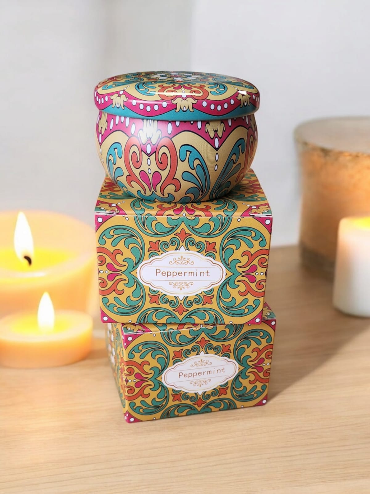 Vela Aromatica Peppermint, Caja individual