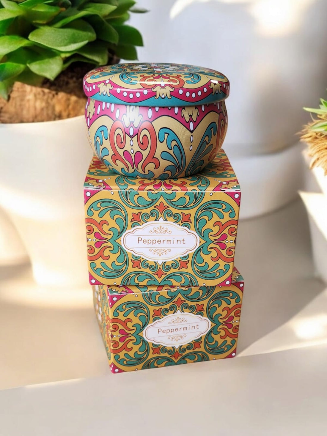Vela Aromatica Peppermint, Caja individual
