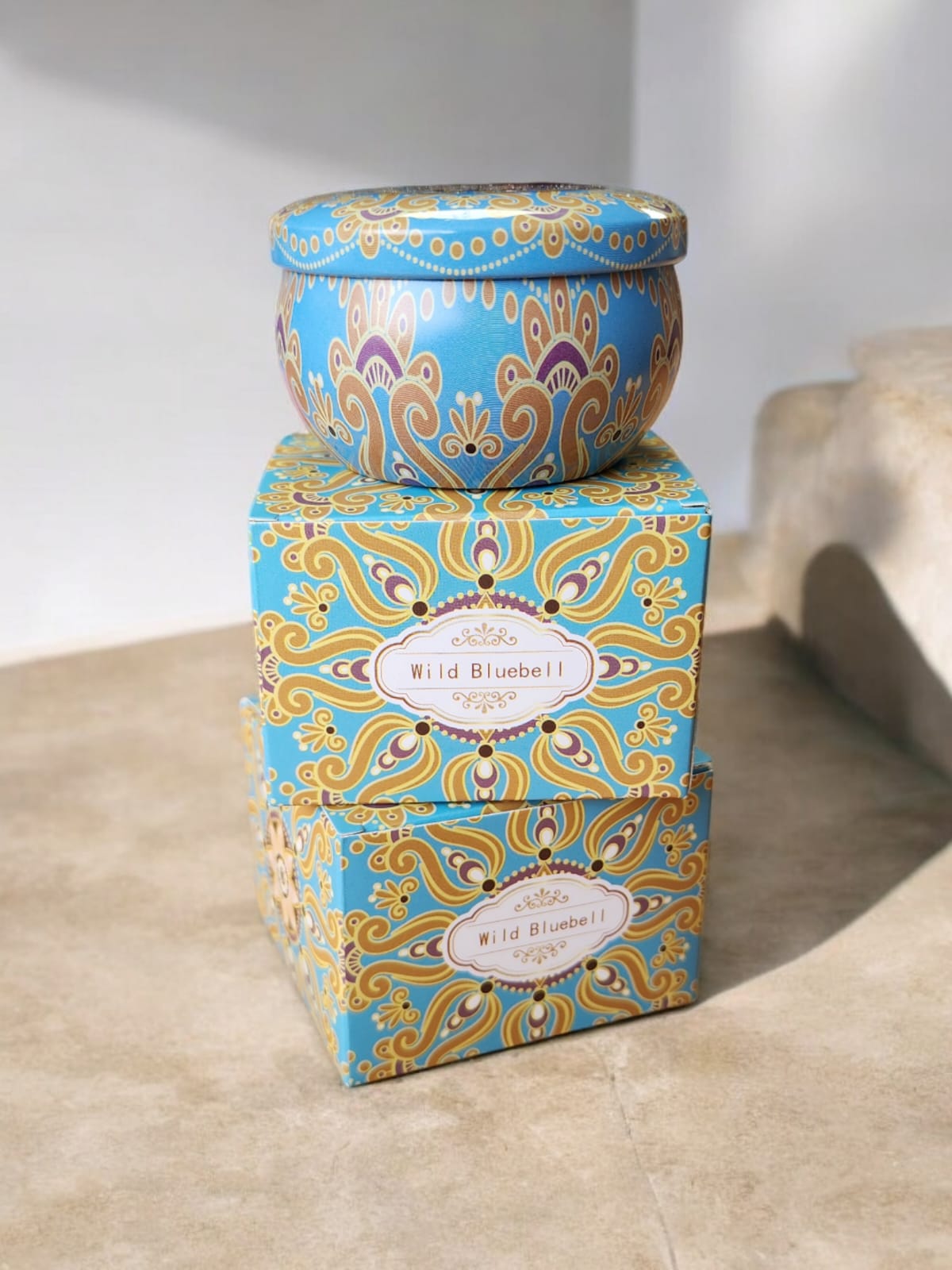 Vela Aromatica Wild Bluebell, Caja individual