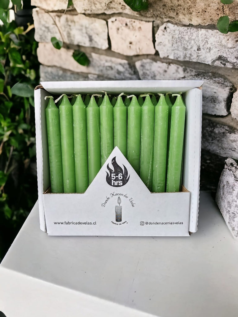 Vela Pack de 50 Verde