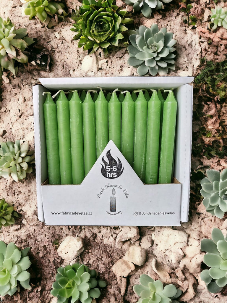 Vela Pack de 50 Verde